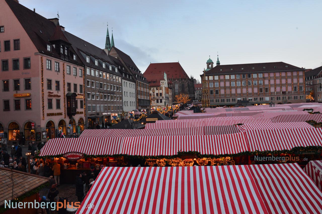 Nuremberg Christmas Market 2025 - Crowded market stalls